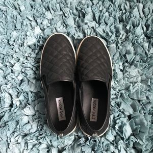 Steve Madden Slip-On Black Shoes